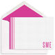 Ombre Stripe Initials Flat Note Cards Image 6 of 6